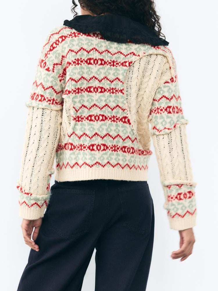 Jacquard Knit Sweater