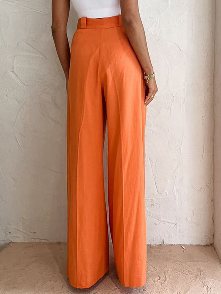 High Waist Wide Leg Loose Trousers