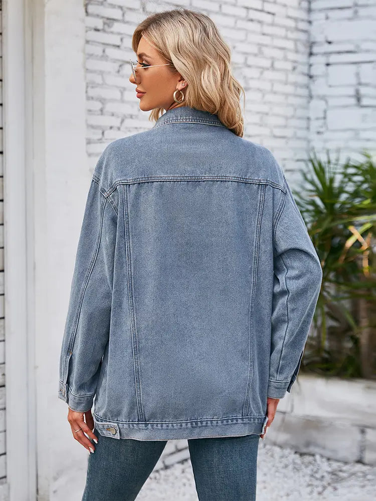 Women’s Fall Loose-Fit Denim Jacket