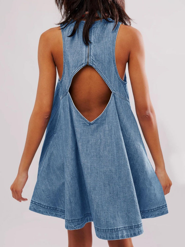 Sunset Stroll Denim Mini Dress