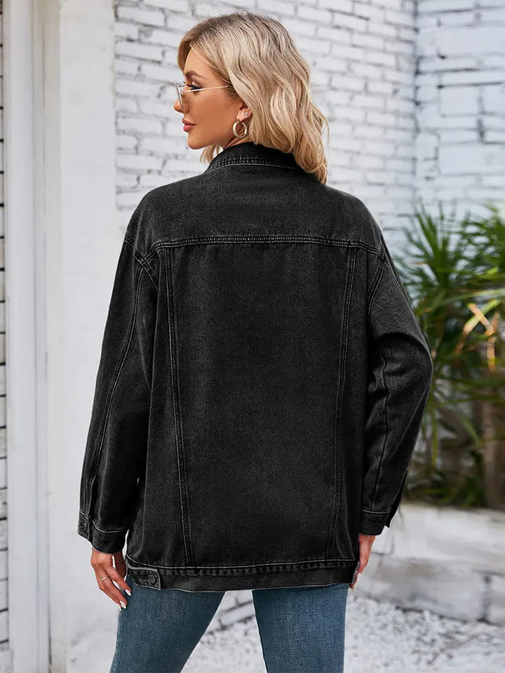 Women’s Fall Loose-Fit Denim Jacket