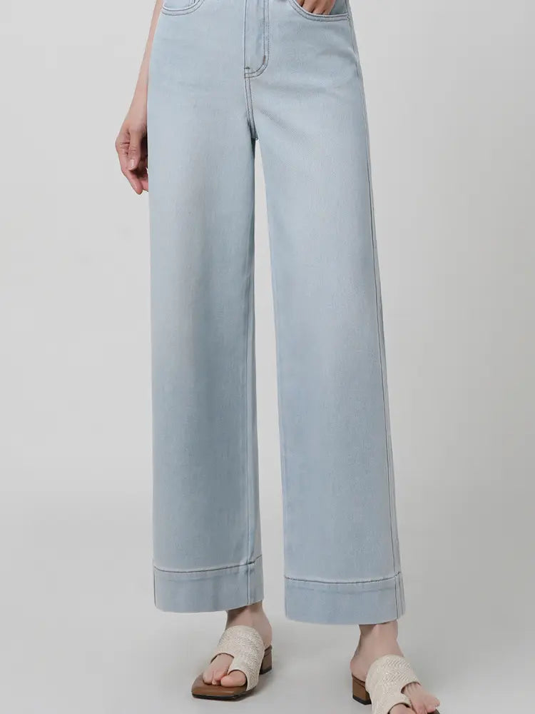 High-Waist Wide-Leg Jeans