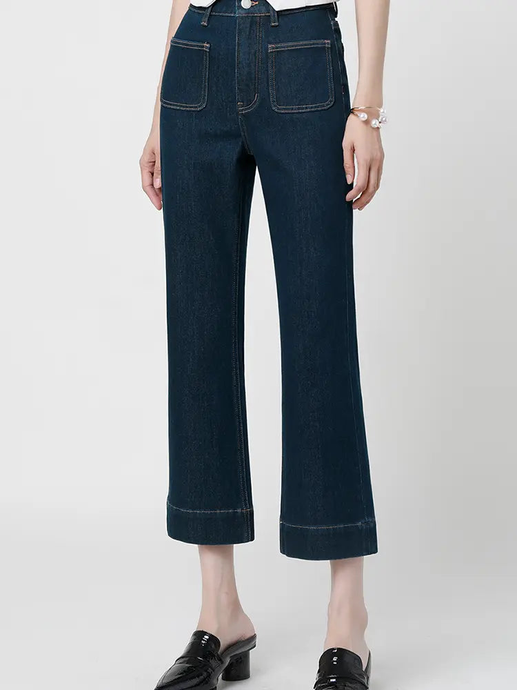 Petite Flare High-Waist Jeans