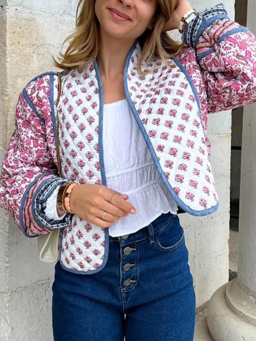 Reversible Printed Loose Thin Cotton Jacket