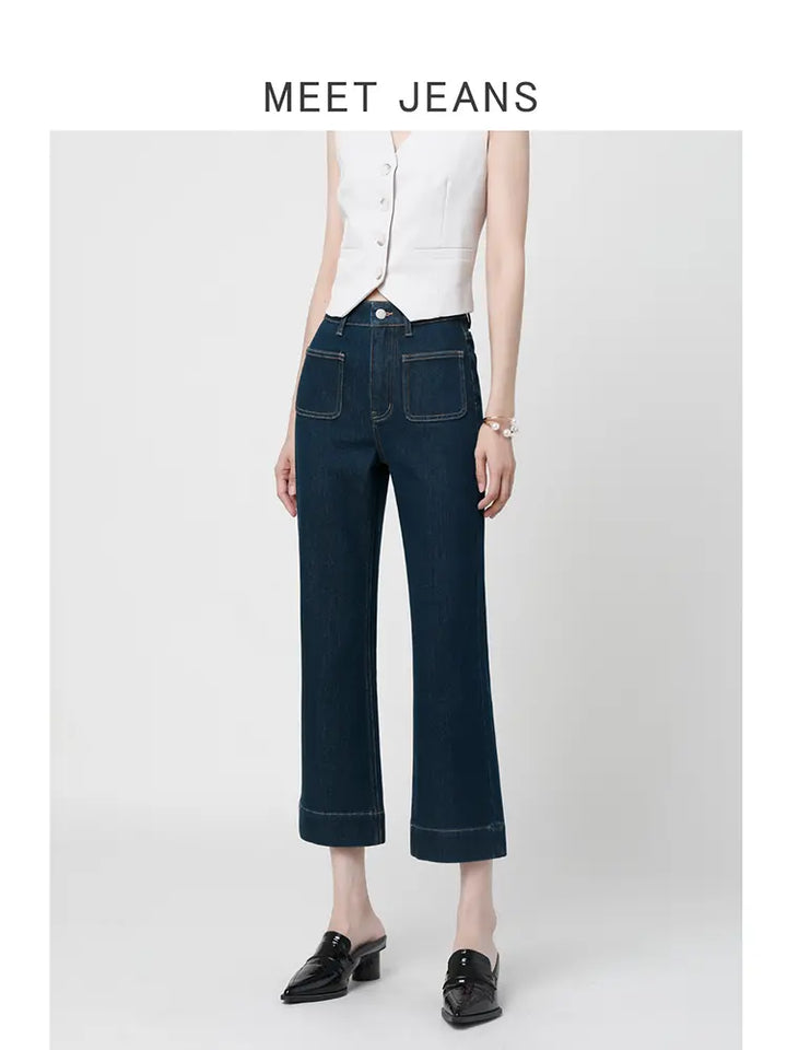 Petite Flare High-Waist Jeans