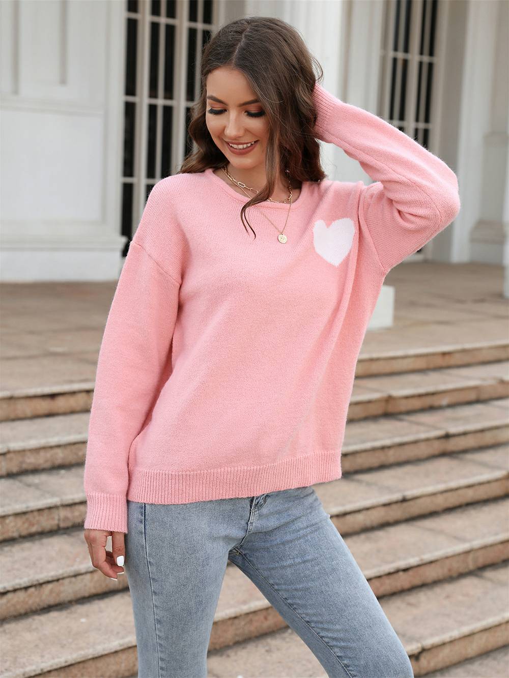 Love on Pulse  Knit Pullover Sweater