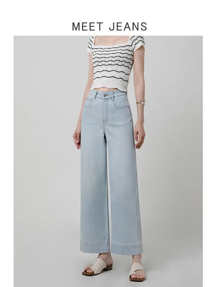 High-Waist Wide-Leg Jeans