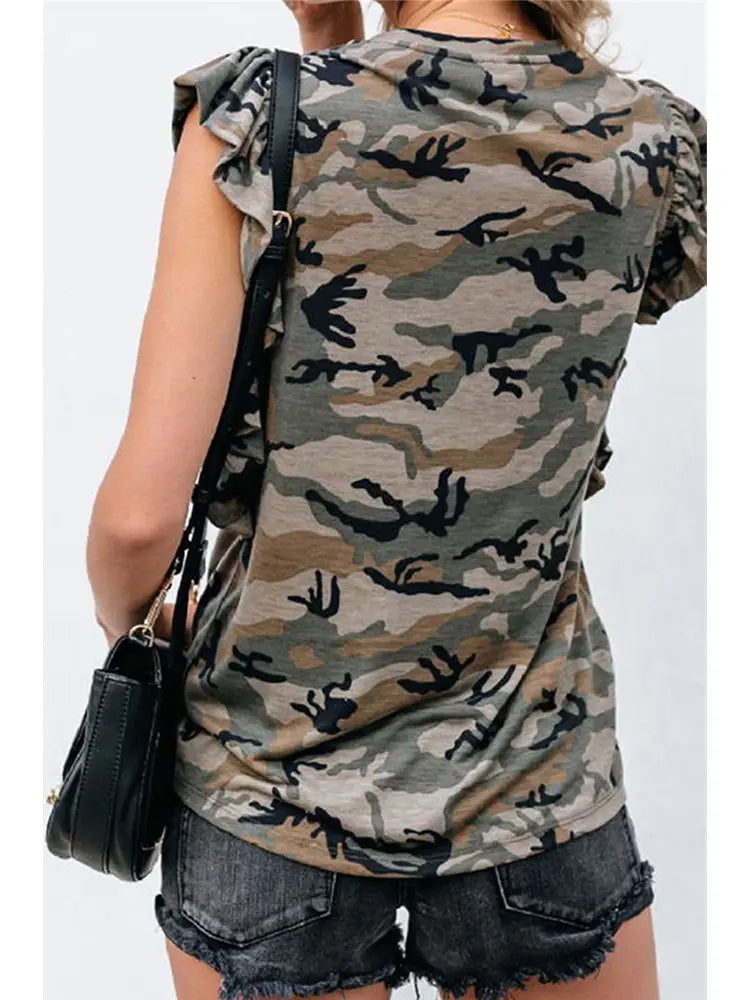 Leopard Print Loose Short-Sleeve T-Shirt