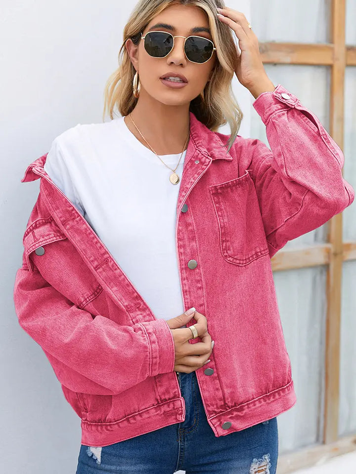 Women’s Vintage Washed Denim Jacket