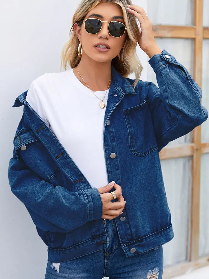 Women’s Vintage Washed Denim Jacket