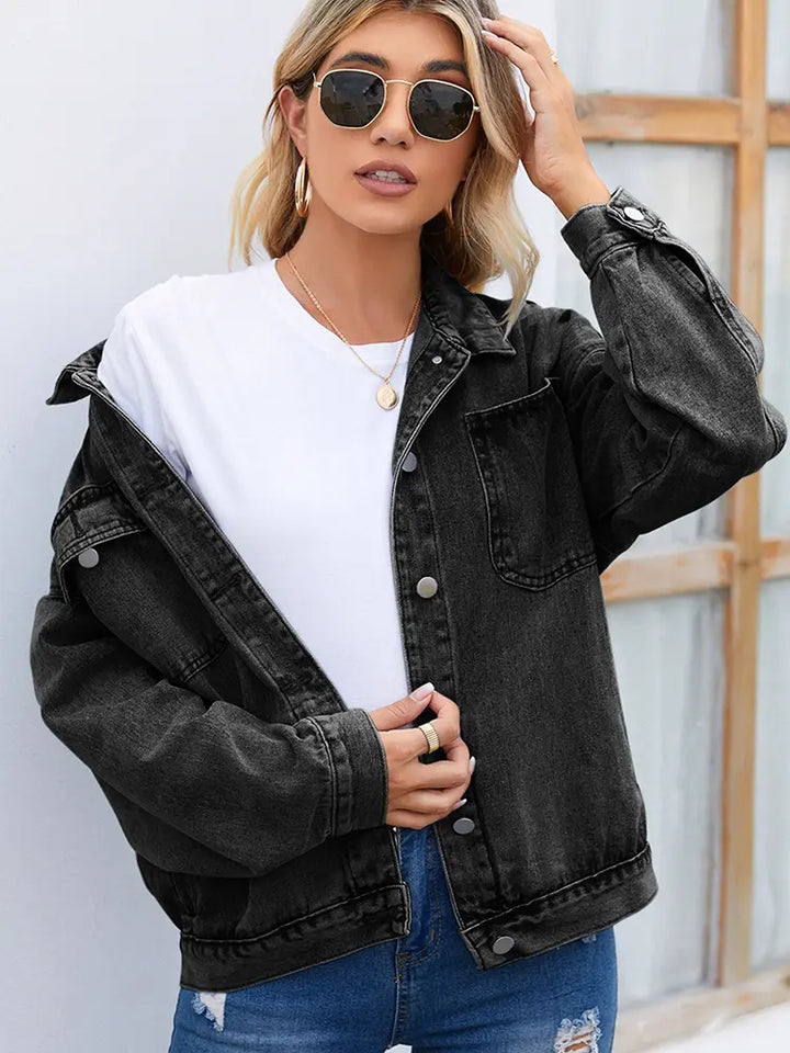 Women’s Vintage Washed Denim Jacket