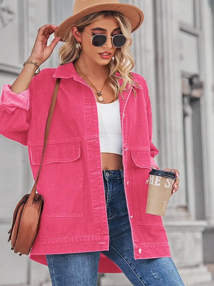 Versatile Vintage Loose-Fit Denim Jacket