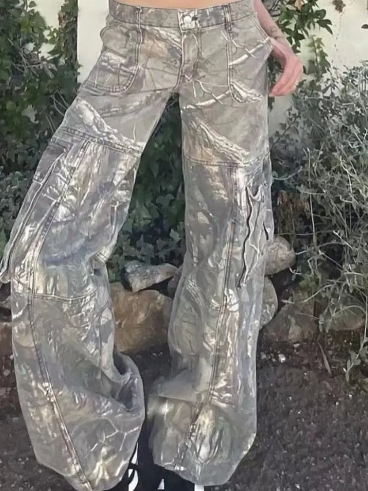 Camouflage Low-Waist Cargo