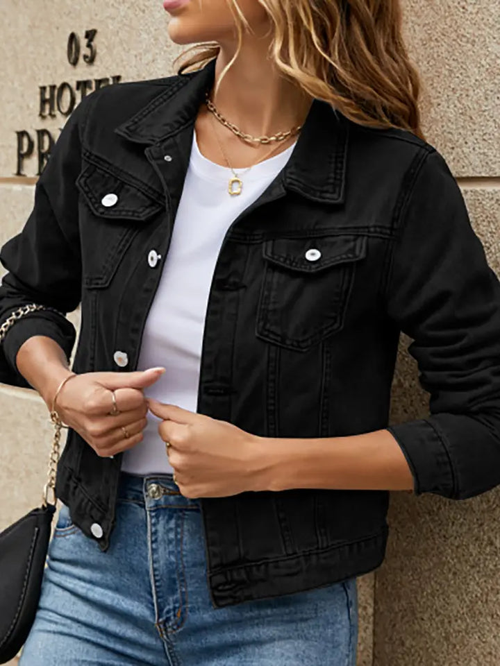 Stylish Slim Denim Jacket