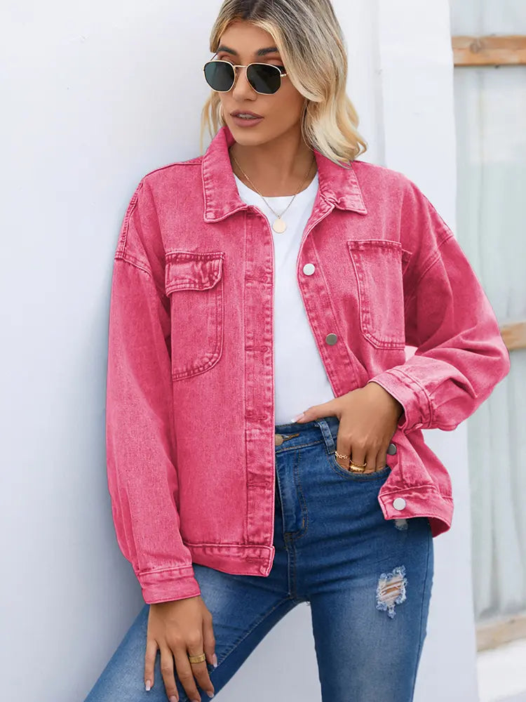 Women’s Vintage Washed Denim Jacket