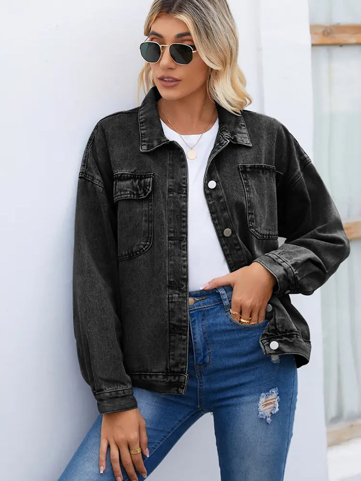 Women’s Vintage Washed Denim Jacket