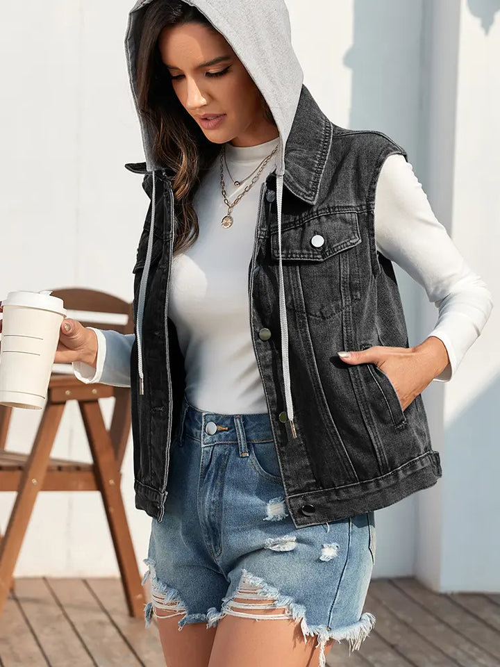 Washed Classic Denim Vest