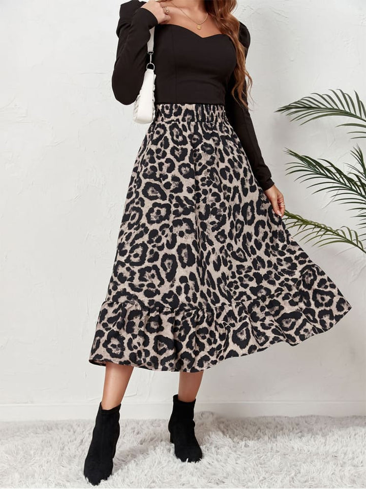 Sexy Leopard Print High Waist Skirt