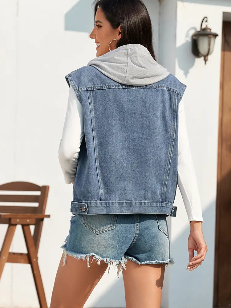 Washed Classic Denim Vest