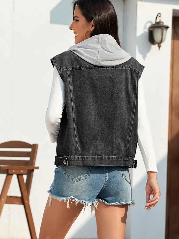 Washed Classic Denim Vest