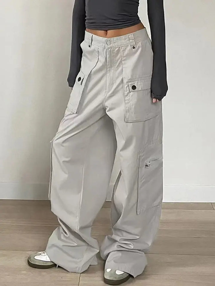 Chic Low-Waist Denim Pants