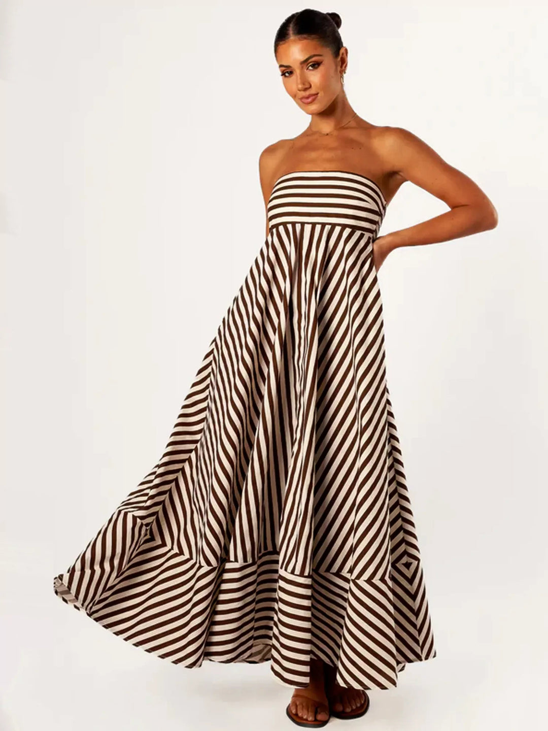 Nocturnal Charm Ruched Maxi Dress