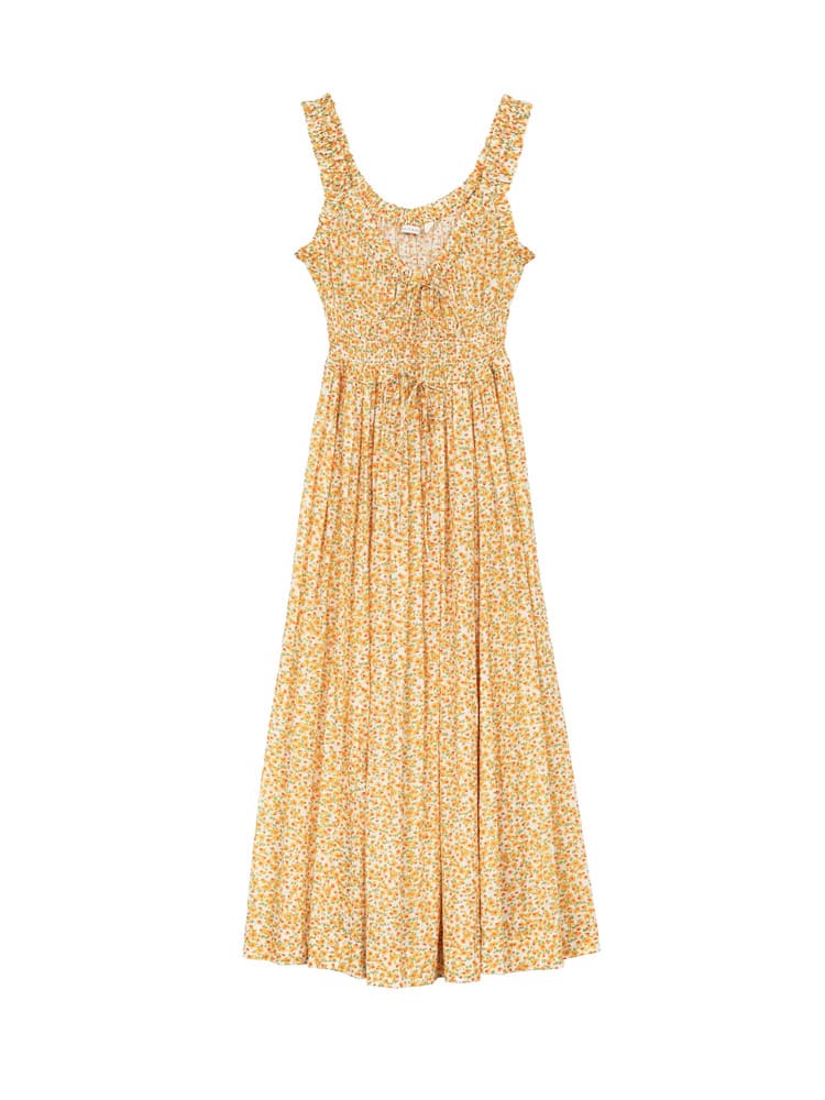 Emmaretta Dress-Yellow