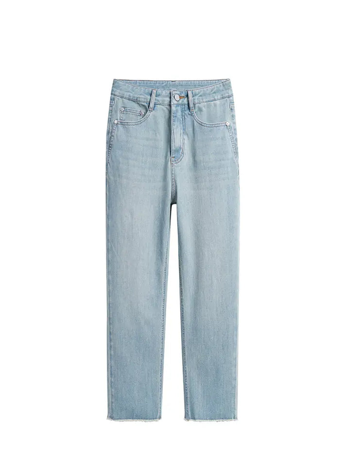 Light Blue Slim Straight Jeans