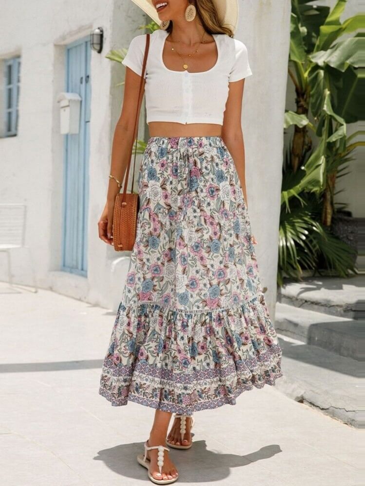 Love Shack Fancy Tiered Skirt