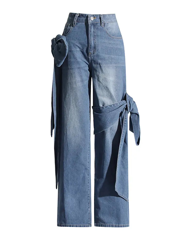 Washed High-Waist Denim