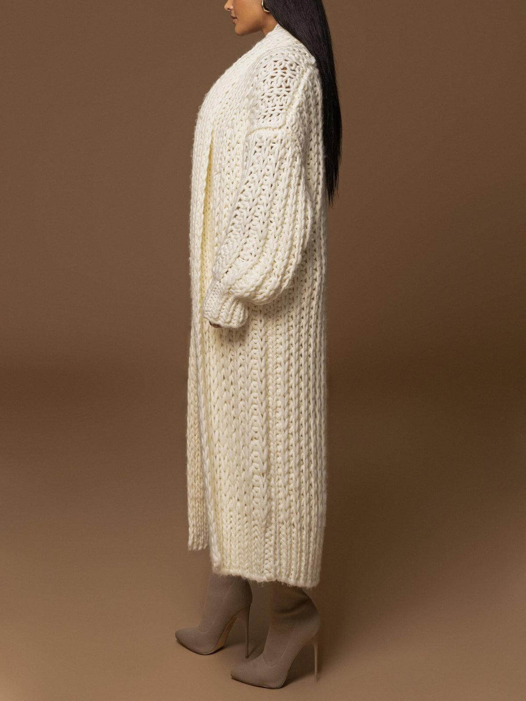 Ivory Hold Me Close Shawl Collar Cardigan