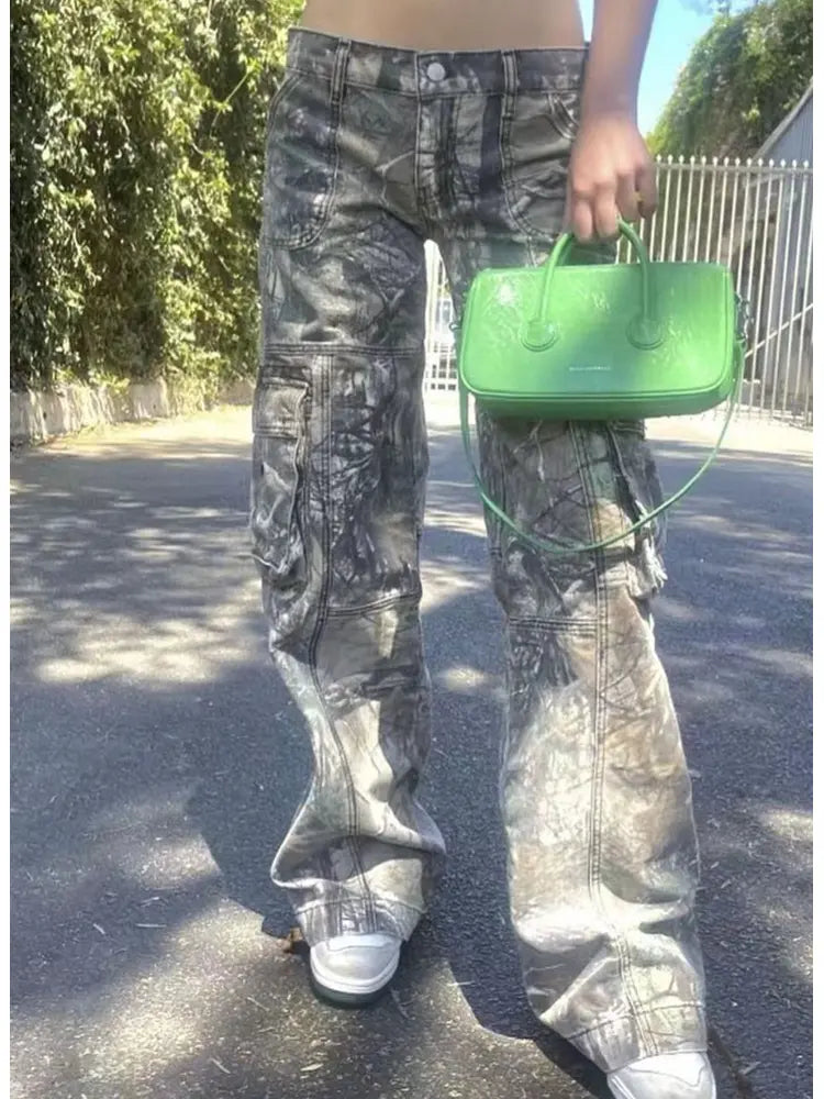 Camouflage Low-Waist Cargo