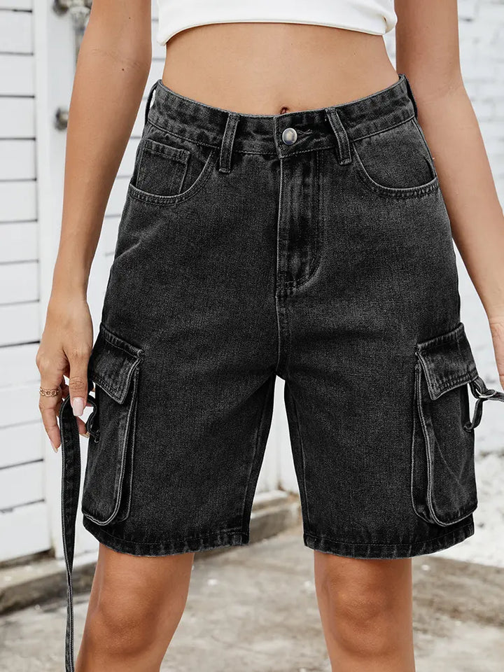 Trendy Summer Washed Cargo Shorts