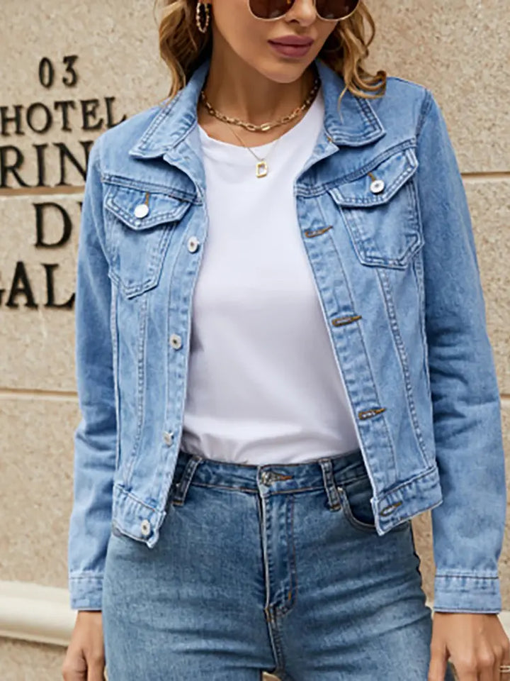 Stylish Slim Denim Jacket