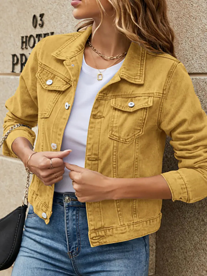 Stylish Slim Denim Jacket