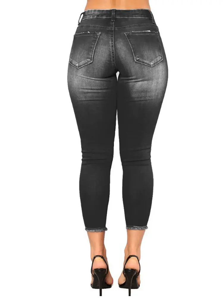 High-Waisted Stretch Skinny Jeans