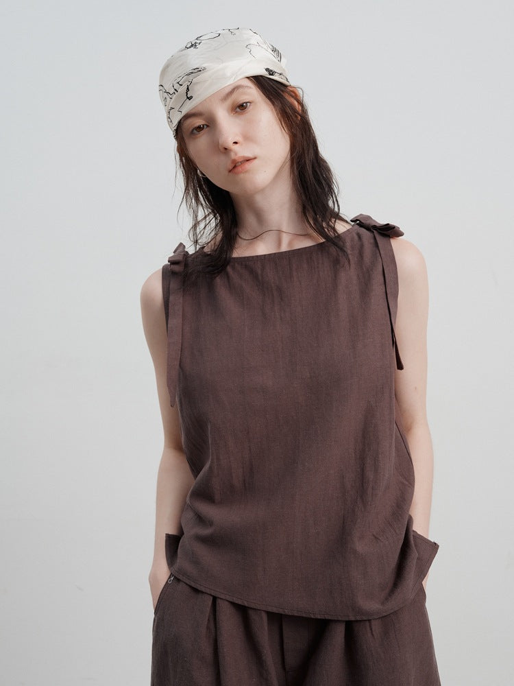 Linen Casual Loose Tank Top