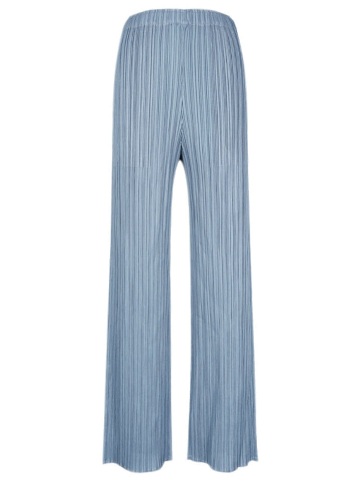 Women's Casual Wide-Leg Pleated Pants