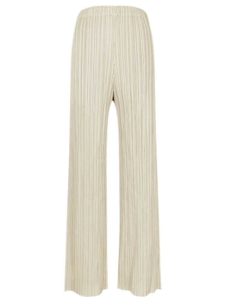 Women's Casual Wide-Leg Pleated Pants