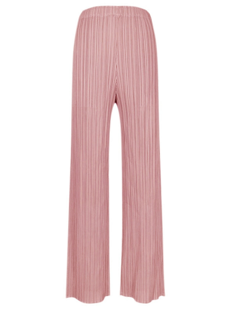 Women's Casual Wide-Leg Pleated Pants