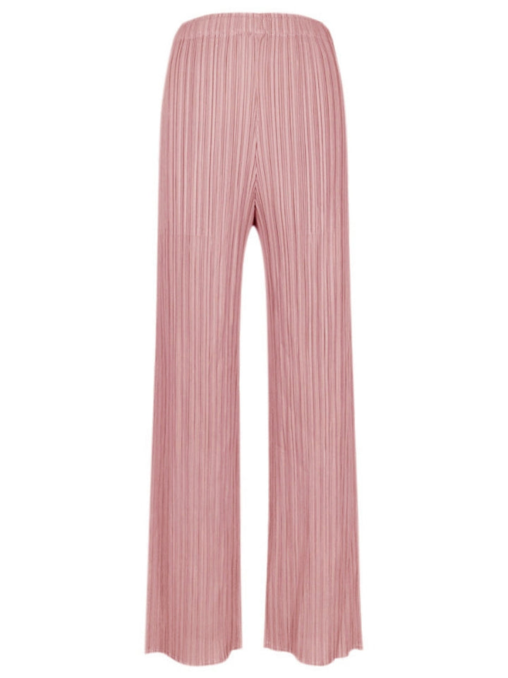 Women's Casual Wide-Leg Pleated Pants