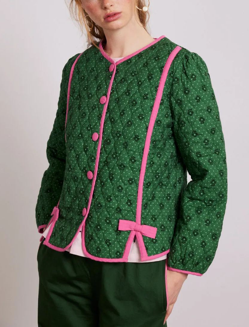 Green Life Pink Bow Jacket