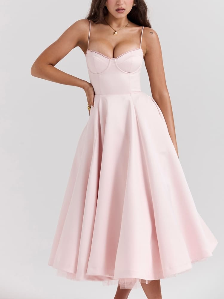 Ballerina Pink Midi Dress