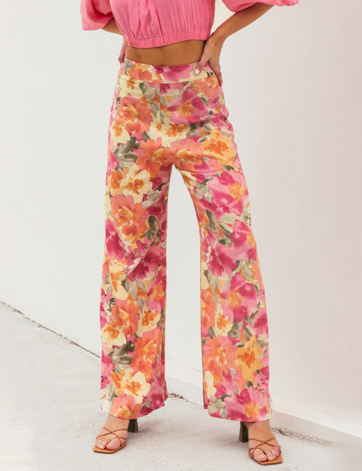 Tillie Wide Leg Pants – Alannah Print