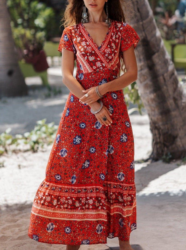 Joseph Bohemian Wrap Maxi Dress